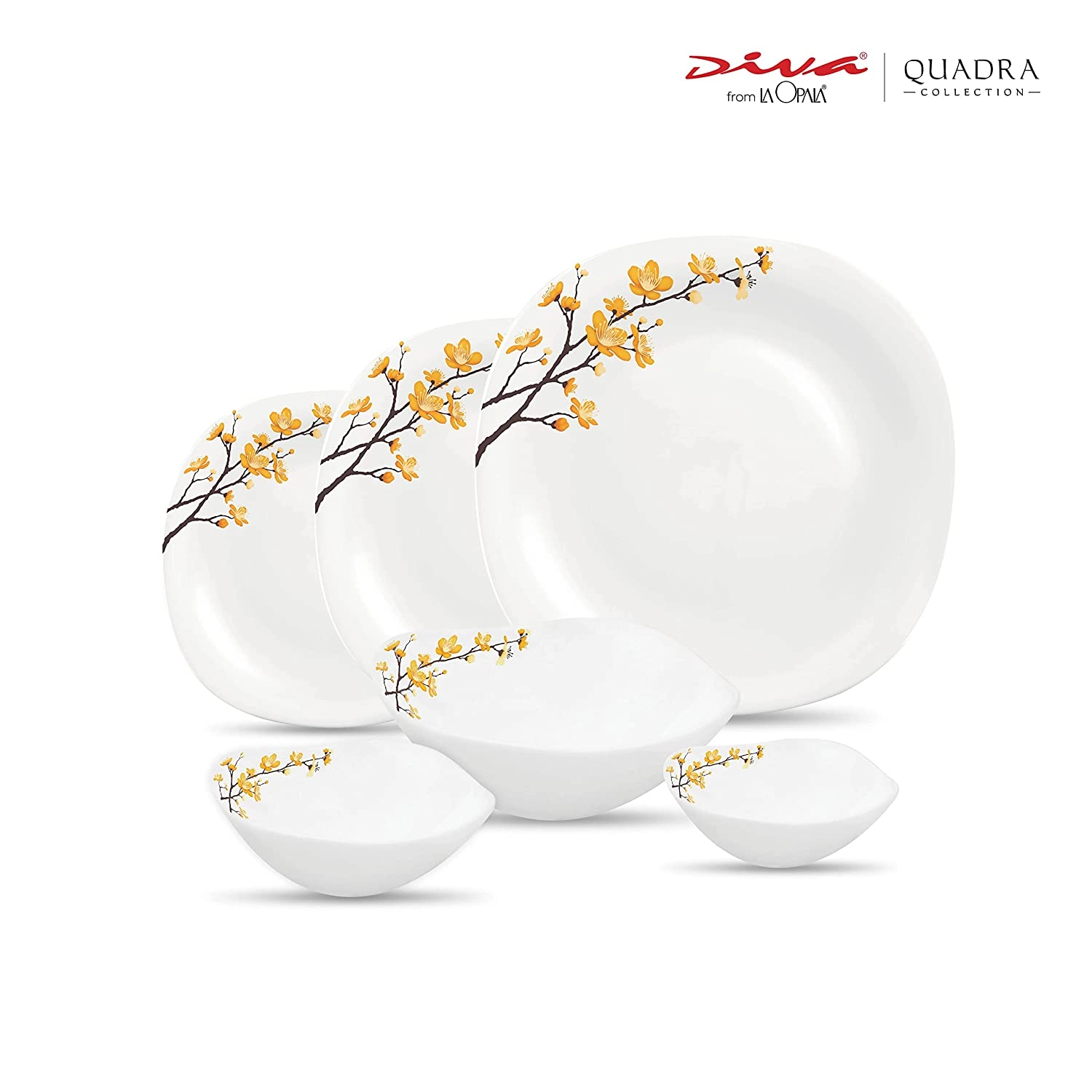 Столовый сервиз Diva La Opala Quadra Summertide (46 пред) онлайн
