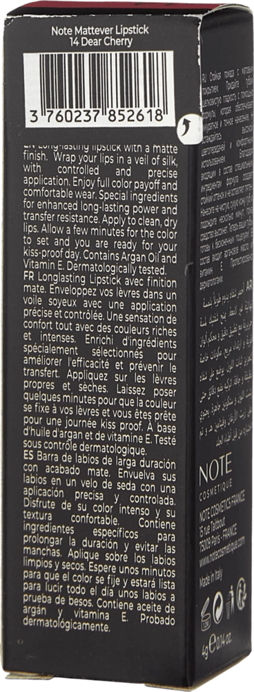 Помада для губ NOTE MATTEMOIST LIPSTICK (4g) недорого