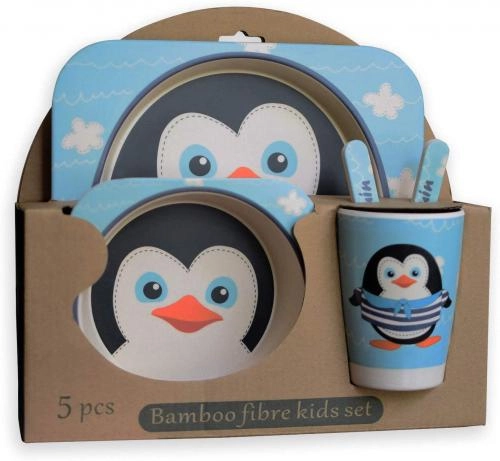 Bolalar uchun bambukdan ishlangan ECO idishlar to‘plami (5 buyumli) onlayn