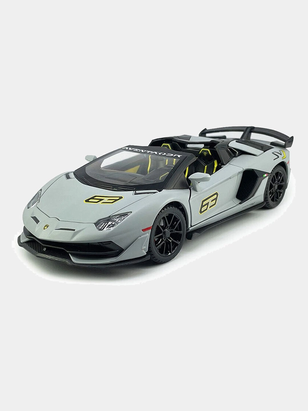 Lamborghini Aventador SVJ 63 1/24 metall kolleksiya mashinasi, Grey sotib olish