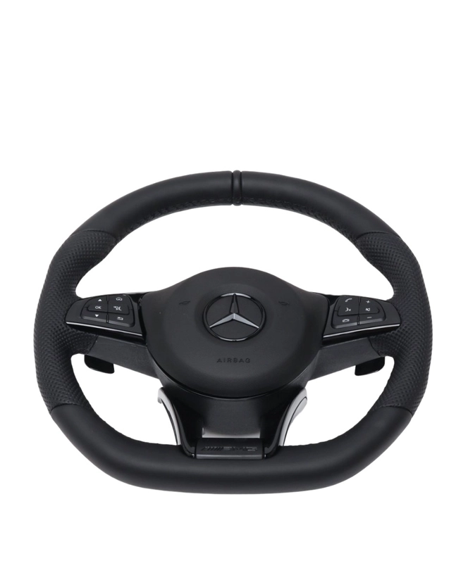 Автомобильный руль Mercedes 205 Black Piano Tiptronik RL, кожаный, черный купить