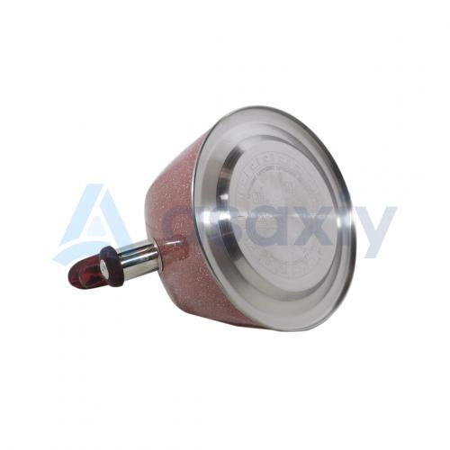 Чайник со свистком 3 л, с ручкой от Life Smile (красный, голубой, серый) недорого