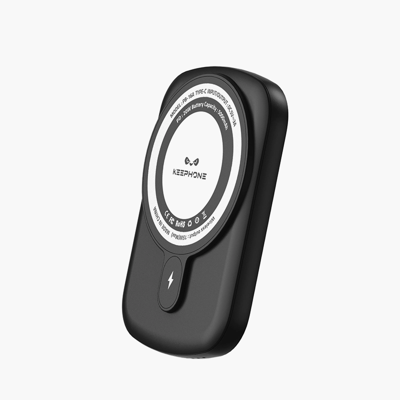 Ultra Slim Wireless Power Bank PB-16 PD 20W 5000mAh  simsiz zaryadlovchi tashqi akkumulyatori onlayn