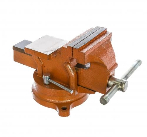 Слесарные поворотные тиски SPARTA 100 мм с наковальней 186235 купить