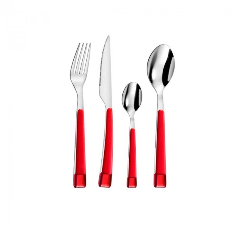 Набор столовых приборов "GUIMAUVE RED" 16 штук, AMEFA 3333RTPA35B60 купить
