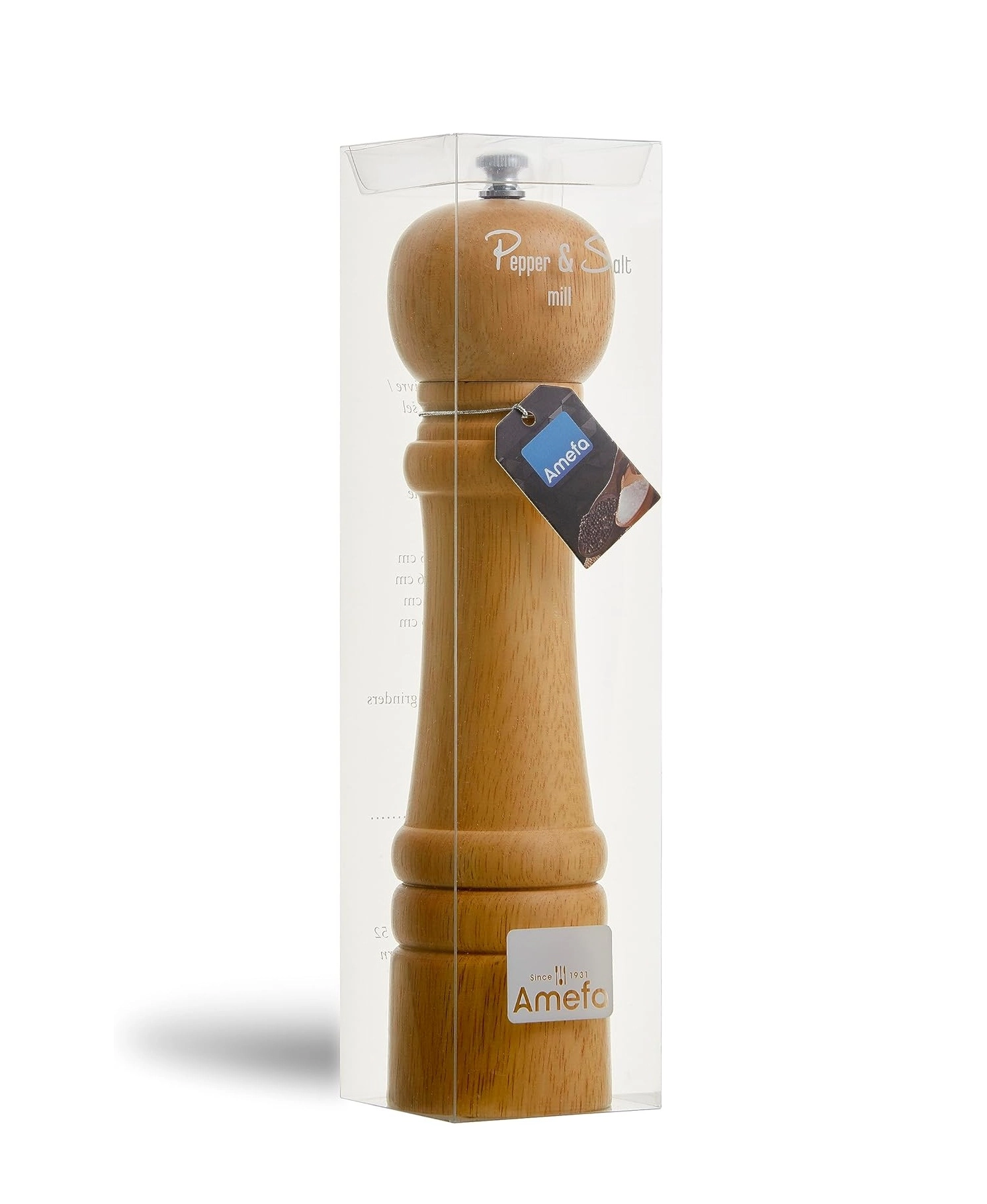 Мельница для соли и перца Amefa Classic Wood 26 см 675511PE32959 - фото №3 Мельница для соли и перца Amefa Classic Wood 26 см 675511PE32959 недорого