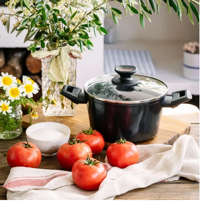 Titan Rock Monix induksion plitalar uchun chuqur kastryulka 28 sm M810328 O'zbekistonda