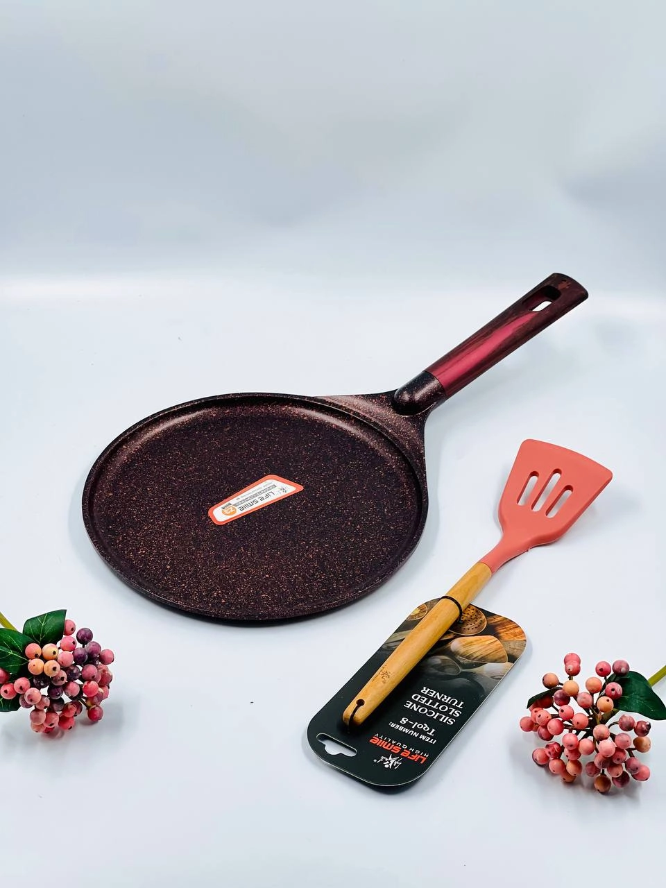 LIFE SMILE ISO  quymoq tovasi + oshxona kurakchasi, qizil FLCM KV sotib olish