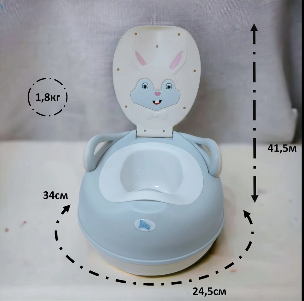 Горшок детский Зайчик "GEMMES CLASS PLAST" 215609340 недорого
