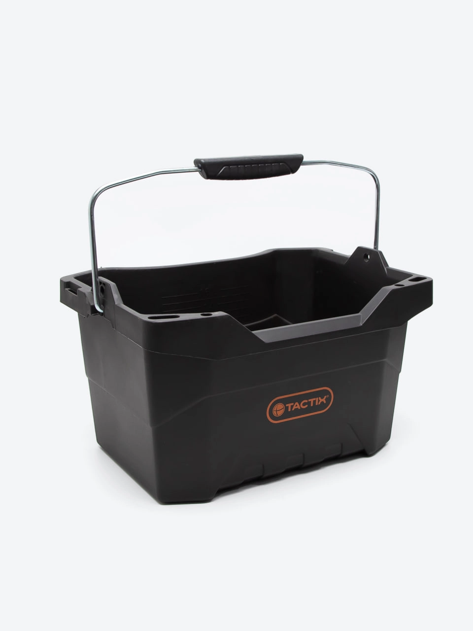 TACTIX 320212 asboblar uchun mustahkam, metall dastali, katta hajmli quticha-chelak arzon