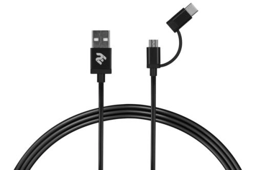 Кабель 2E USB TO MICRO+TYPE C купить