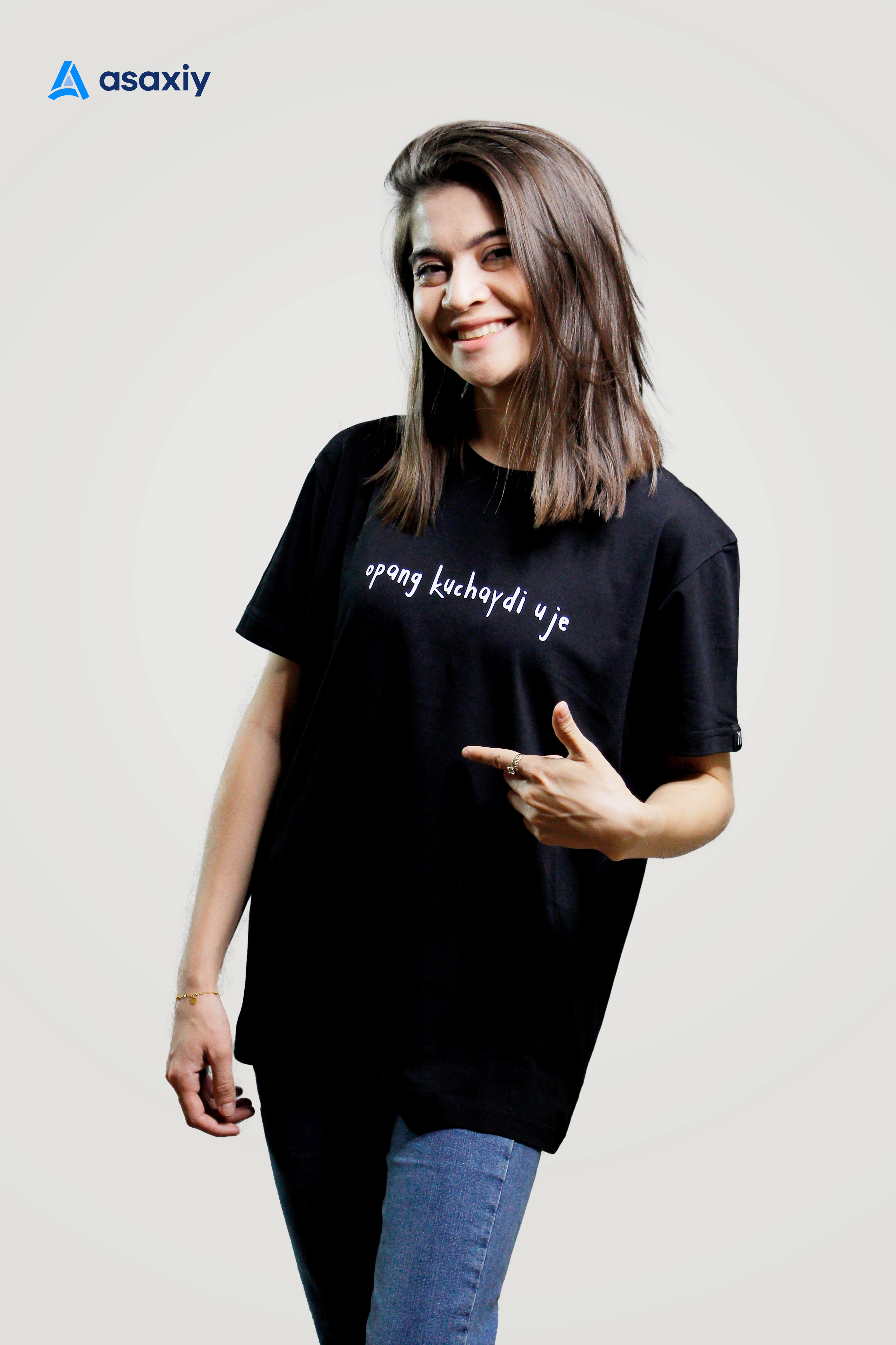 Футболка YOKI "Opang kuchaydi uje" Black M купить