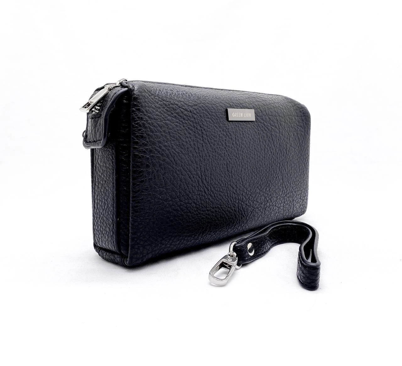 Green Lion Marly Clutch Bag qora sumkasi sotib olish