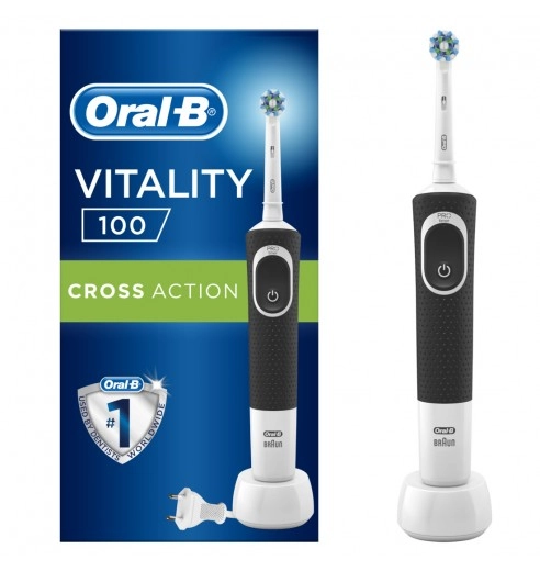 Oral-B 100 3D qora elektr tish cho‘tkasi arzon