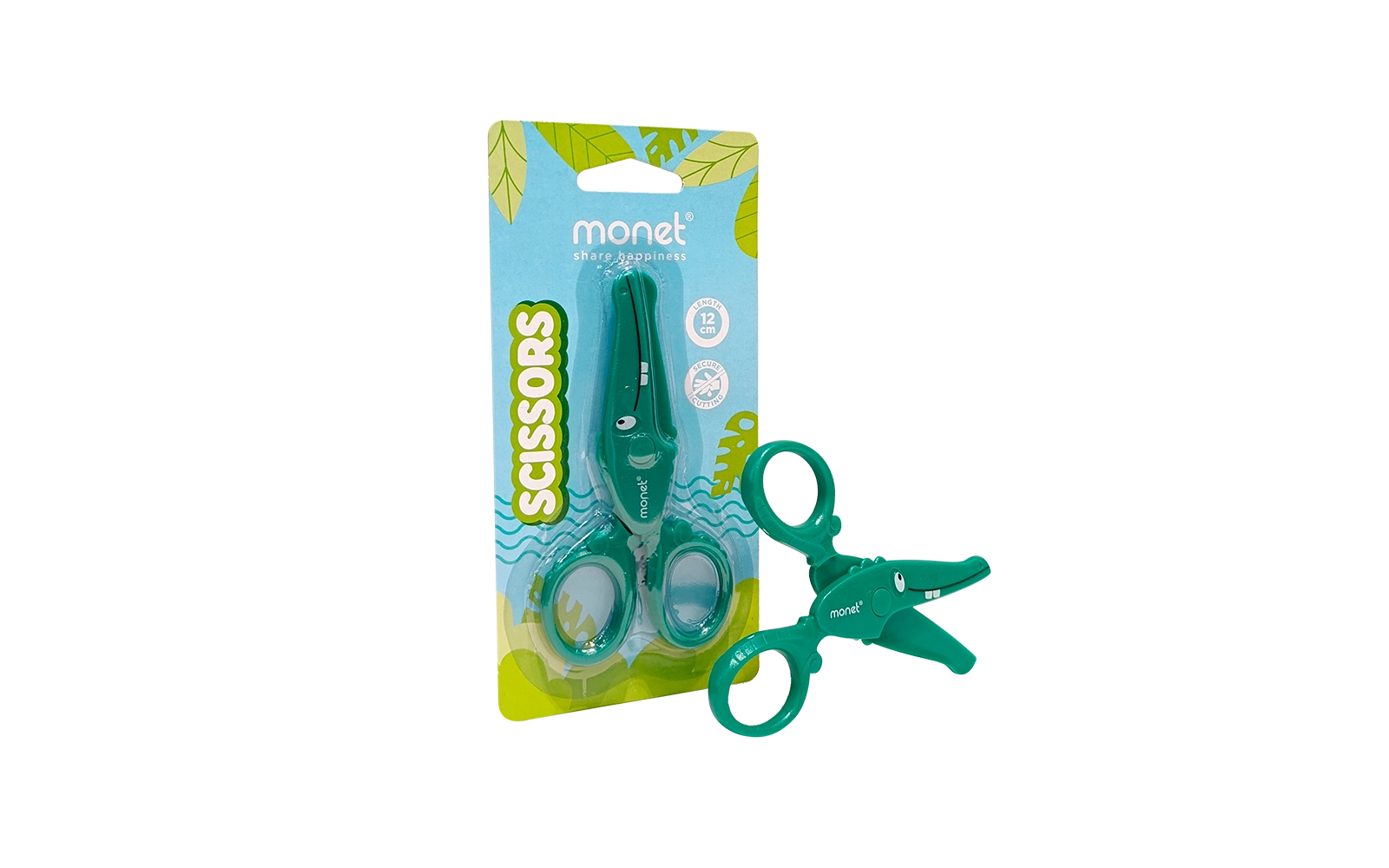 Plastik qaychi 4,75 duym / 12 sm MONET crocodile 2SC010 sotib olish