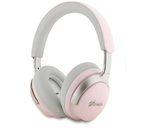 Беспроводные наушники Guess Metal Script Logo Beige Orginal розовый купить