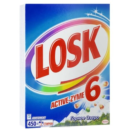 LOSK Active Zyme 6 Gornoye Ozero (avtomat) 450 gr kir yuvish kukuni sotib olish