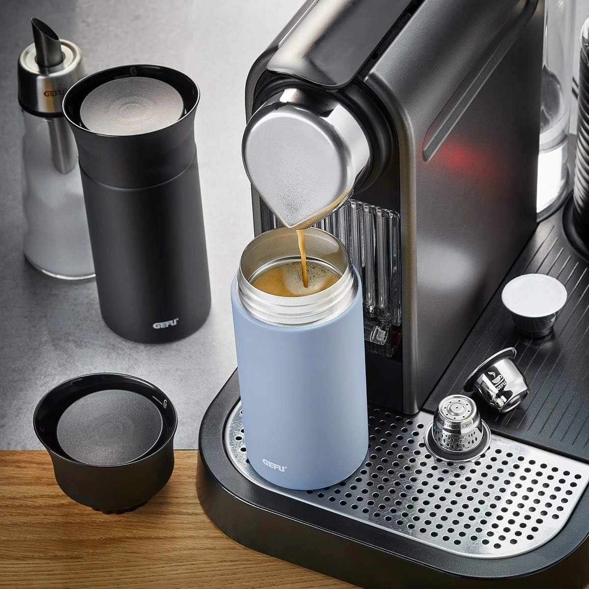 GEFU Matteo termal krujka, 300 ml, qora 12378 arzon