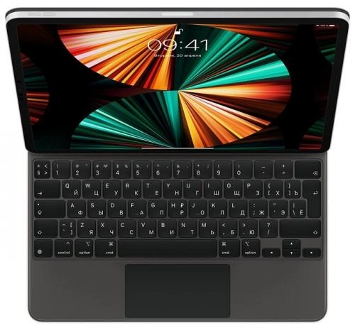 Apple Magic Keyboard dlya iPad Pro 11" (2021) (ruscha harfli) Black klaviaturasi sotib olish