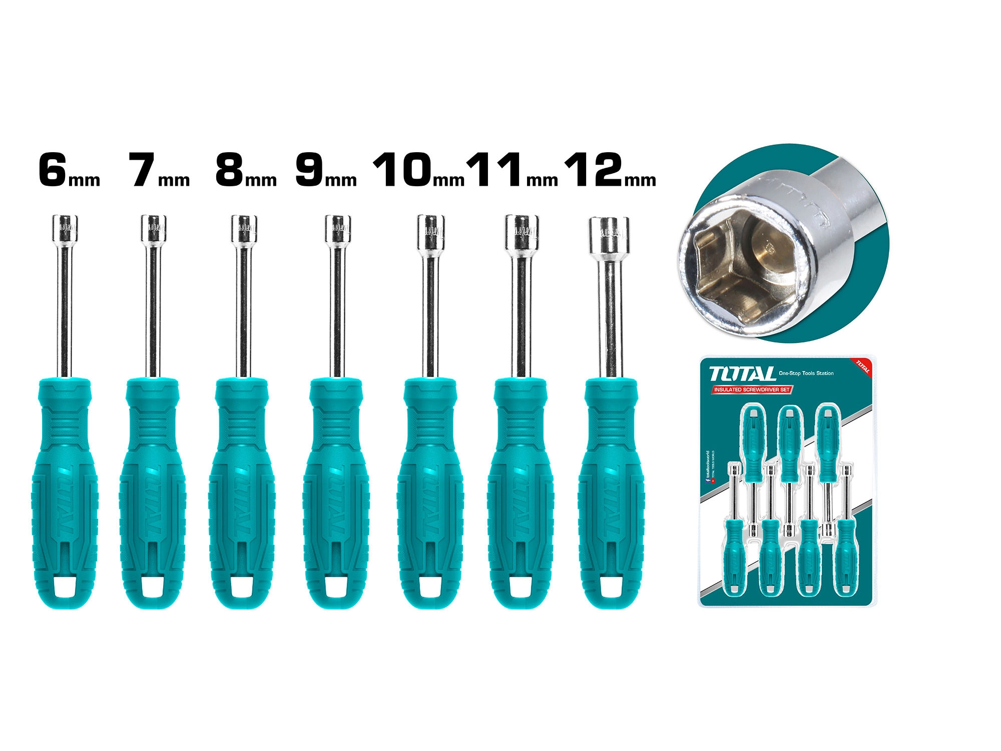 TOTAL TNSS0701 (7 dona) gayka yon buragichlar to‘plami arzon