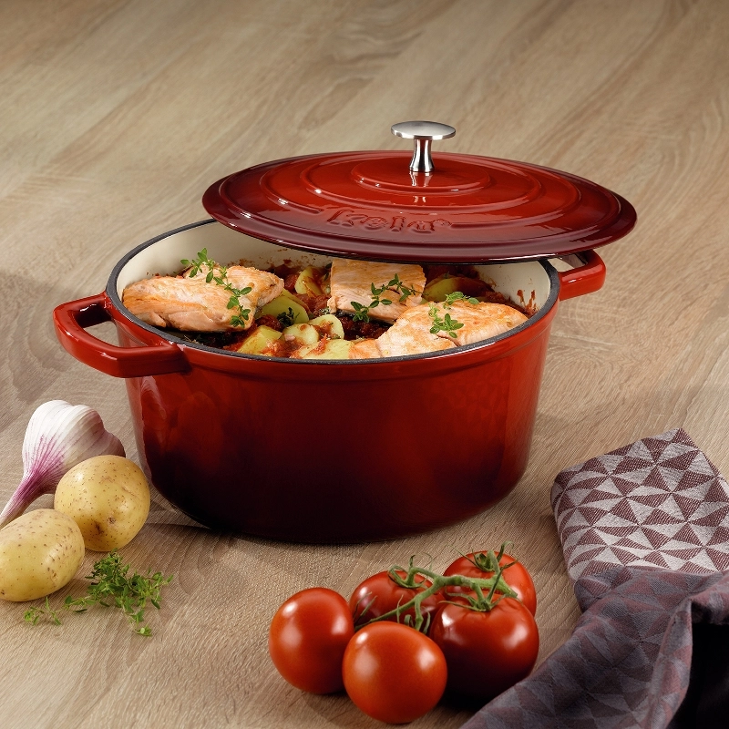 Qozon cho'yan Qopqoqli KELA CALIDO, 4,6 L, QIZIL 11948 bo'lib to'lash