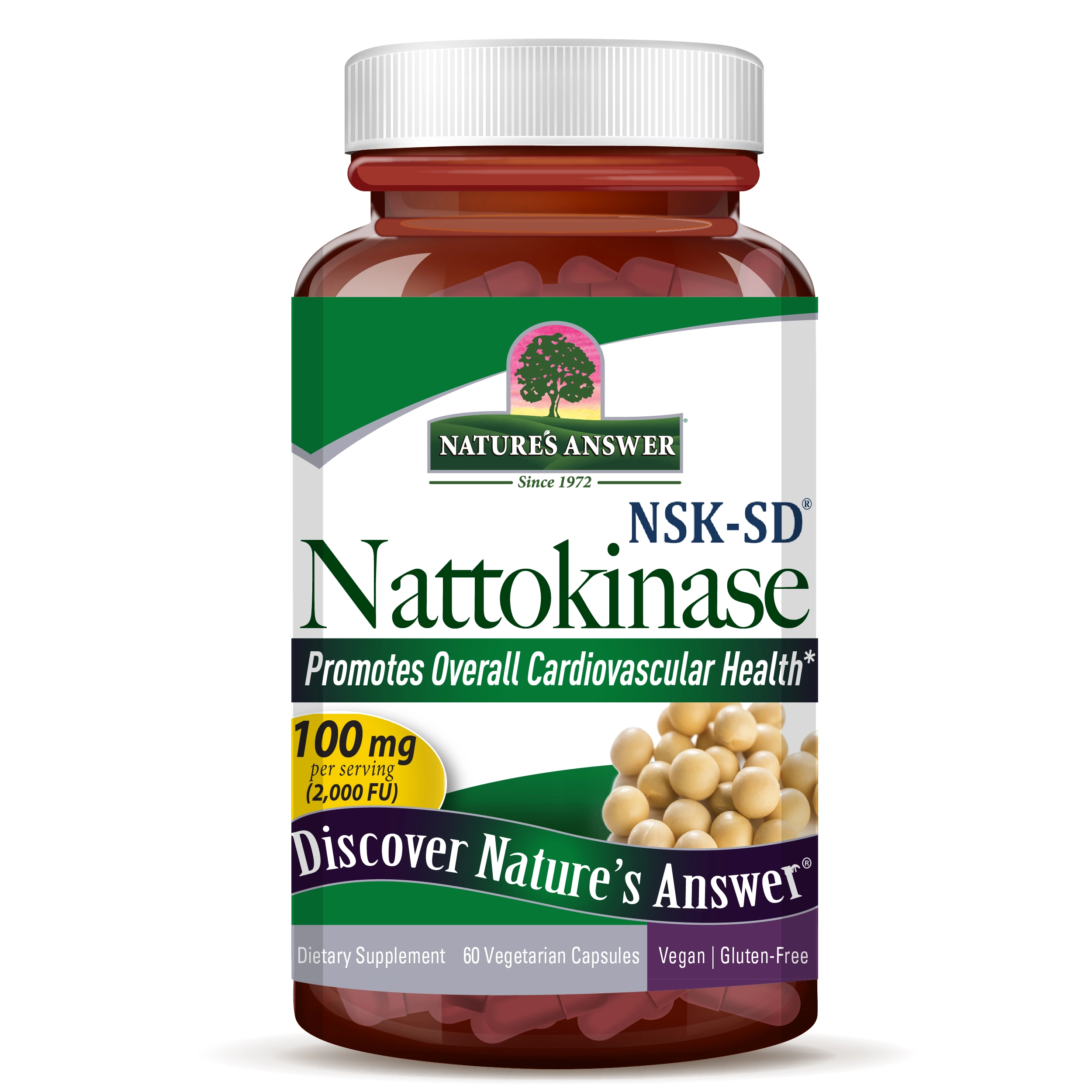 Nature's Answer Наттокиназа NSK-SD Капсулы 60 шт (16575) купить