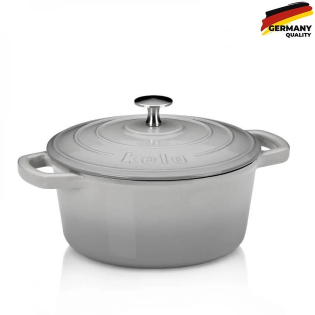 KELA Calido Chug‘un Qozon, 24 sm , 3,8 l, Kulrang 12606 sotib olish