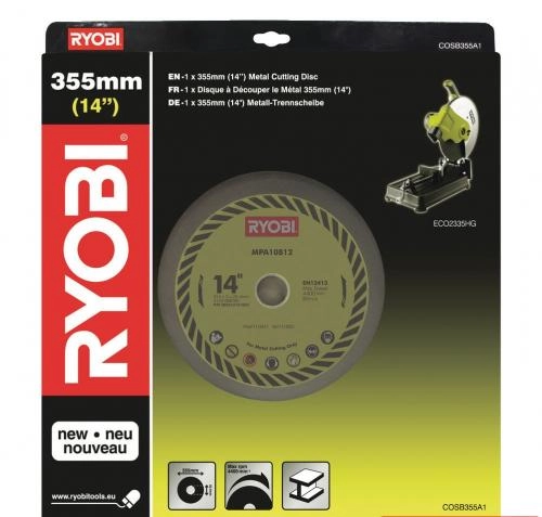Диск по металлу для отрезной машины Ryobi COSB355A1 (5132002684) недорого