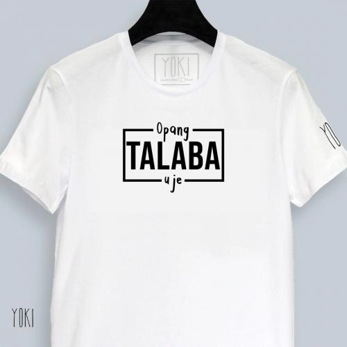 YOKI  YOKI "Opang talaba uje" White futbolkasi sotib olish