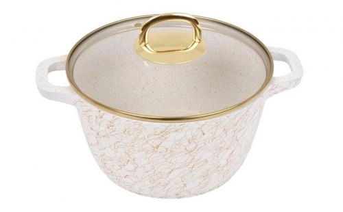 Kukmara  Kukmara "Gratsiya" (Black-Gold, White-Gold, Black-Silver) 4.5 litr kostryulkasi yetkazib berish