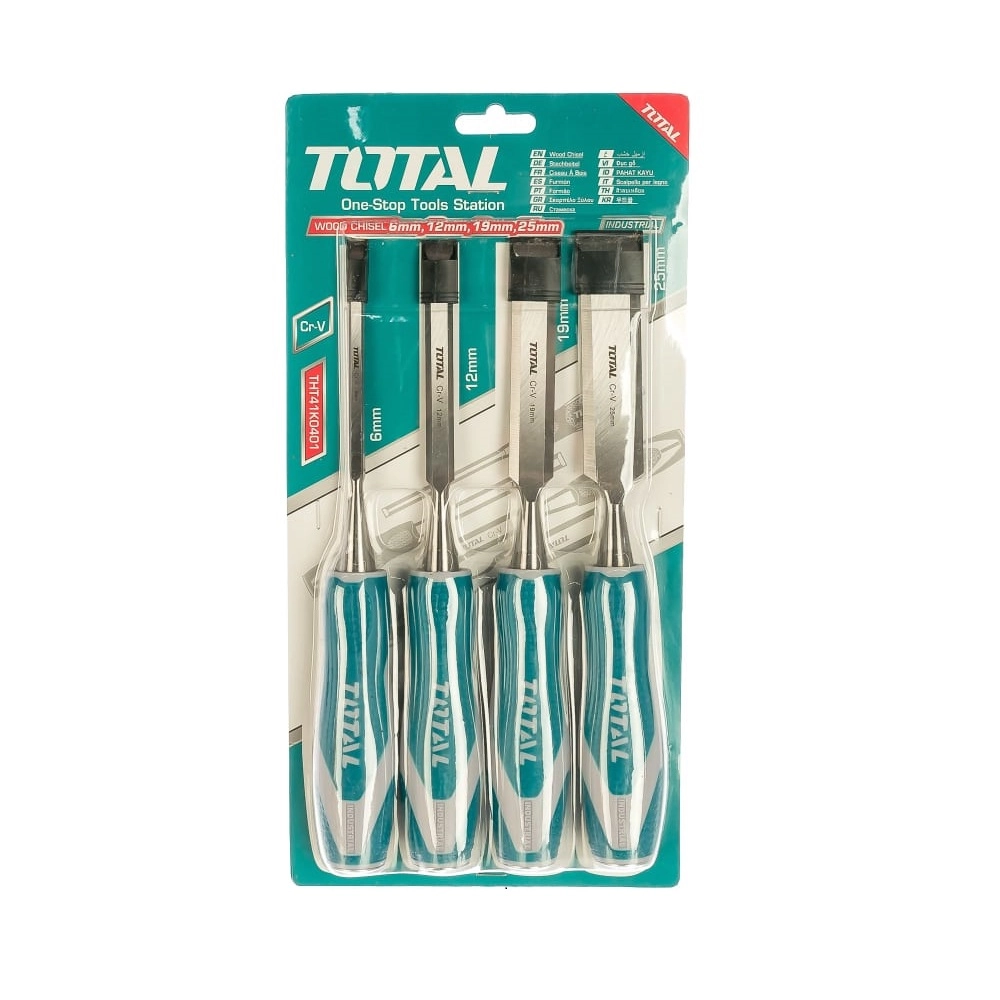 Набор стамесок по дереву TOTAL THT41K0401 (4 шт.) недорого