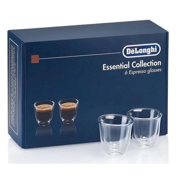 DeLonghi DLSC301 SET 6 Glasses Cappuccino 190ml kofe uchun stakanlar to'plami arzon