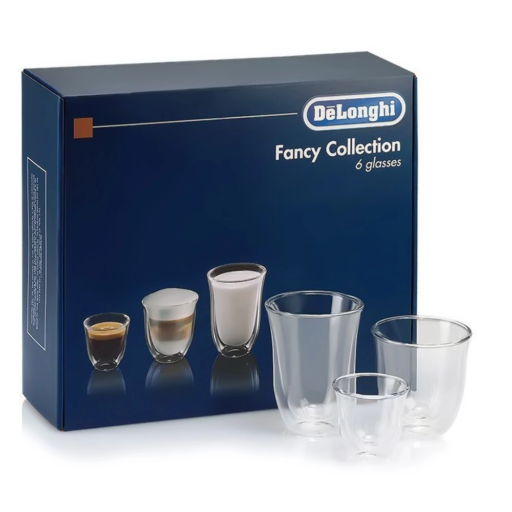 Набор стаканов для кофе DeLonghi DLSC 302 MIX (6 шт) 60/190/220 мл недорого