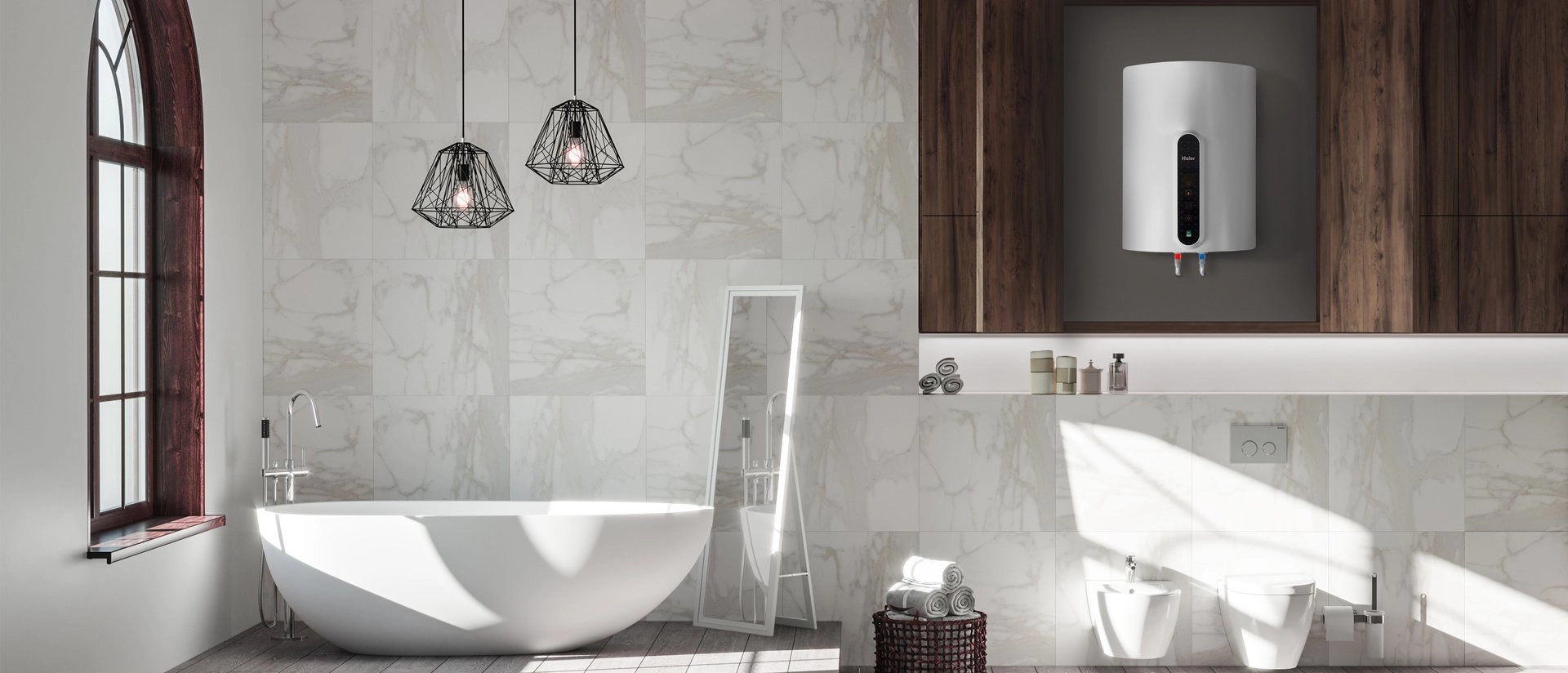 Накопительный электрический водонагреватель Haier ES80V-V1(R) недорого