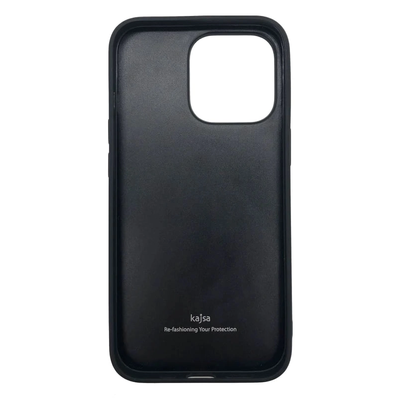 iPhone 13 Pro/13 Pro max uchun Kajsa Litchi qora g'ilofi arzon