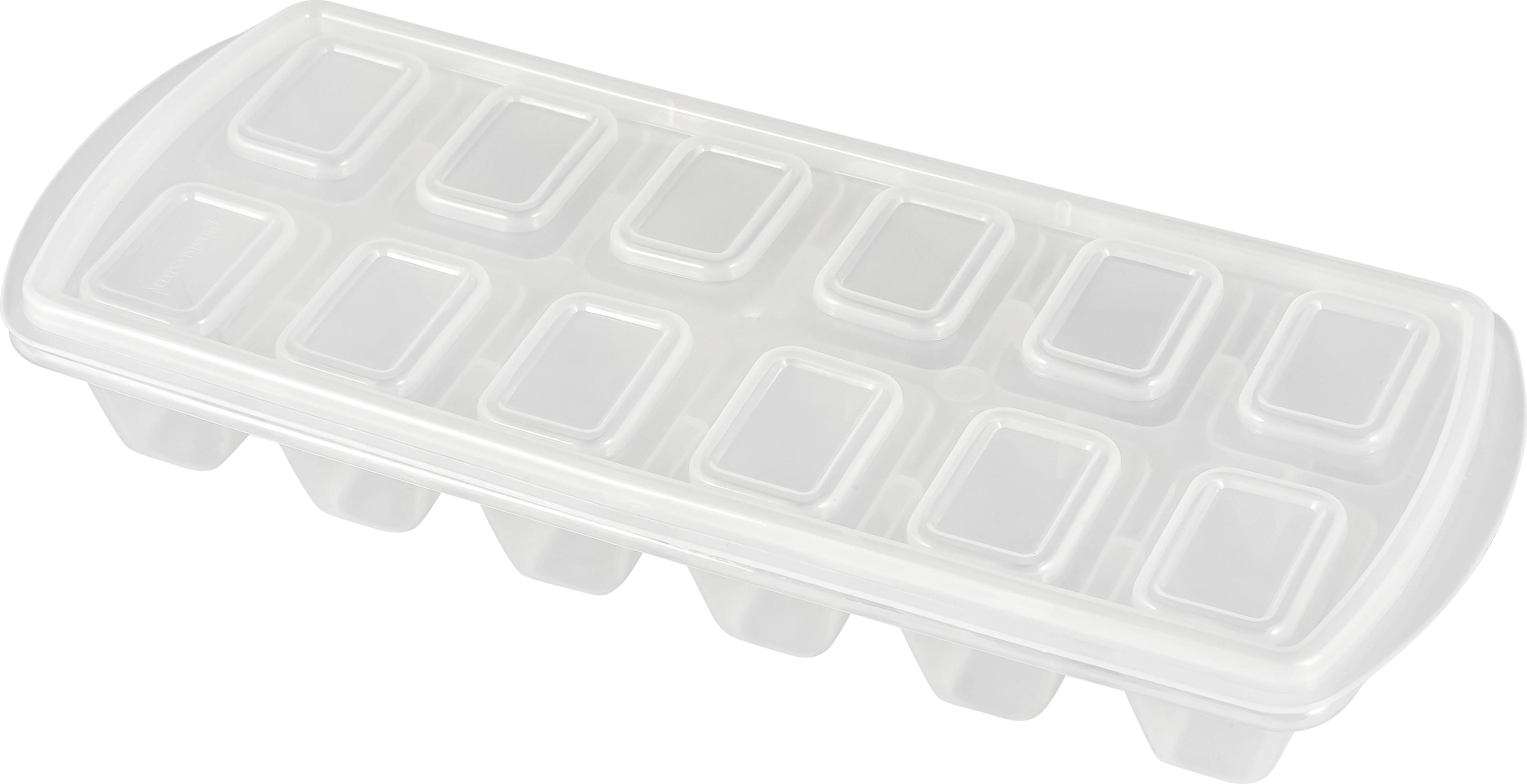 Форма для льда Plast Team HELSINKI, с крышкой, 12 ячеек, 230х96х40 недорого