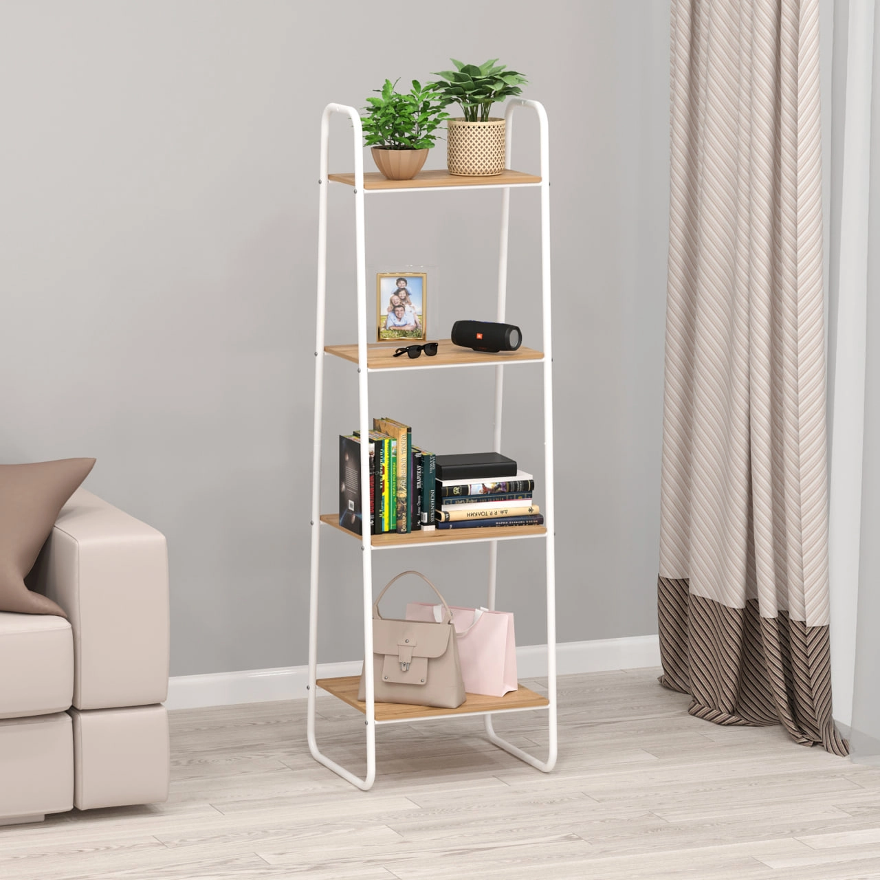 Стеллаж "Скандинавия 14" (SCANDINAVIA 14 Shelf rack) (Белый) arzon