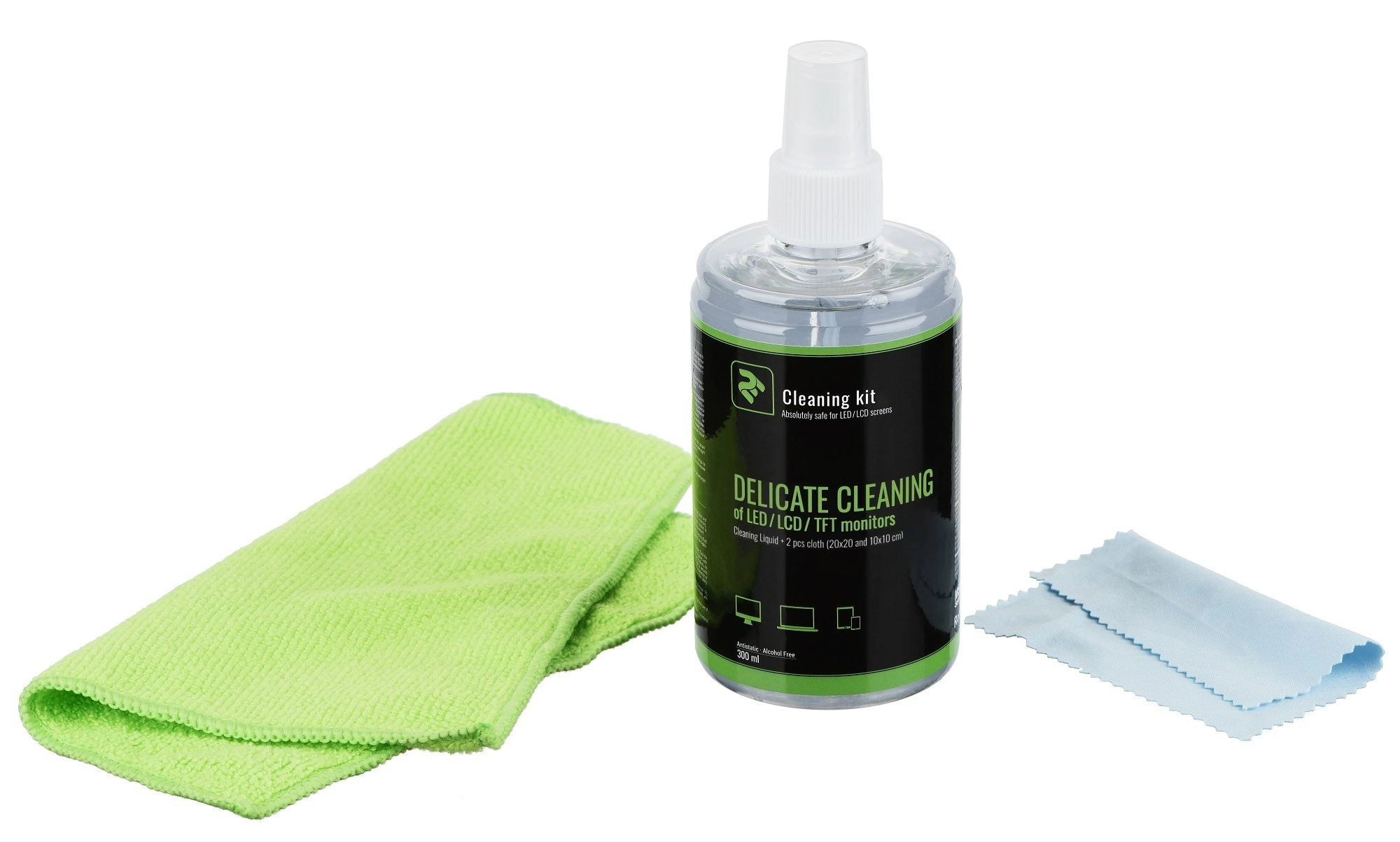 Набор для чистки 2E 300ml Liquid for LED/LCD + 2 салфетки 20X20 10X10 см недорого
