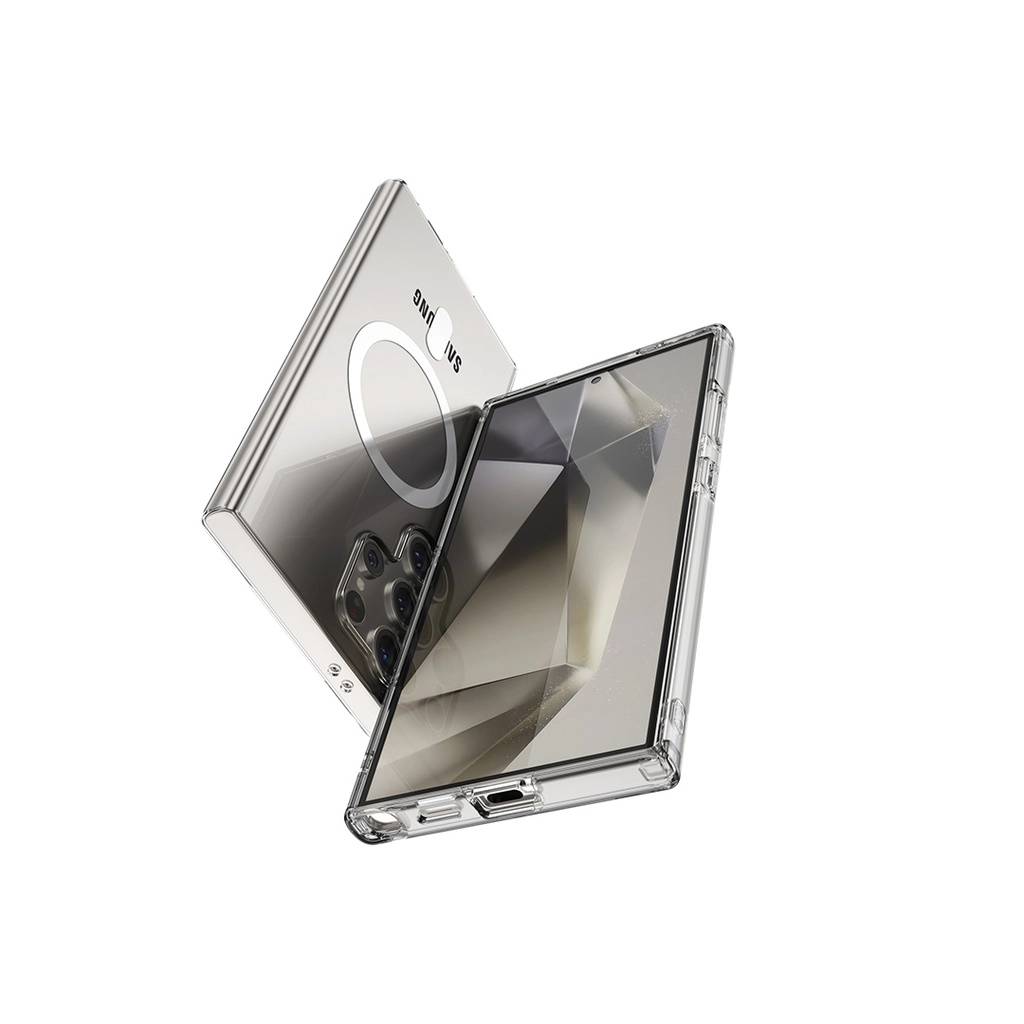 Прозрачный чехол Green Lion Magsafe Delgado для Samsung Galaxy S24 Ultra купить