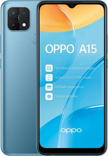 OPPO A15 2/32GB Blue smartfoni sotib olish
