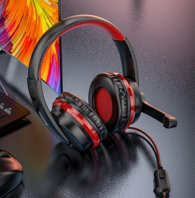 Компьютерная гарнитура Hoco W103 черный недорого