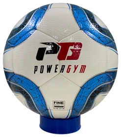Футбольный мяч PowerGym, сине-черно-белый купить
