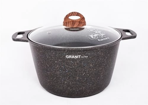 Кастрюля Kukmara 8 л линия Granit ultra (Original, Blue) - фото №2 Кастрюля Kukmara 8 л линия Granit ultra (Original, Blue) купить