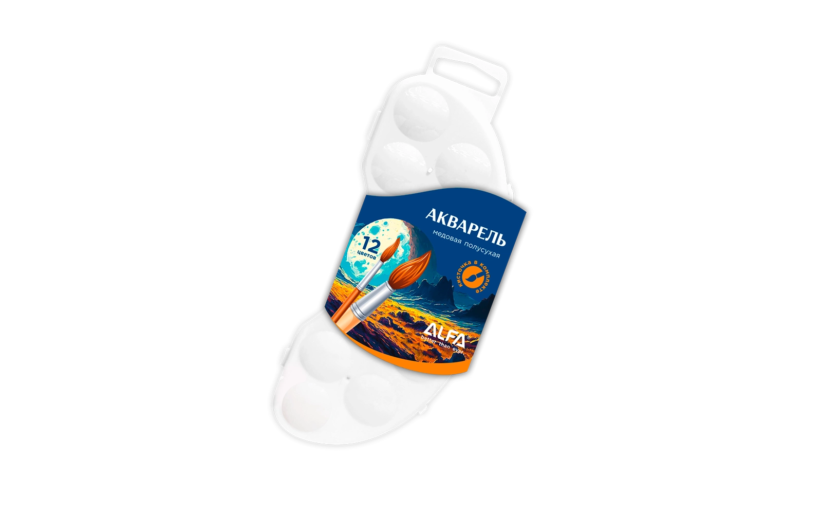 Alfa 12 rangli Luna akvarel bo&lsquo;yog&lsquo;i arzon