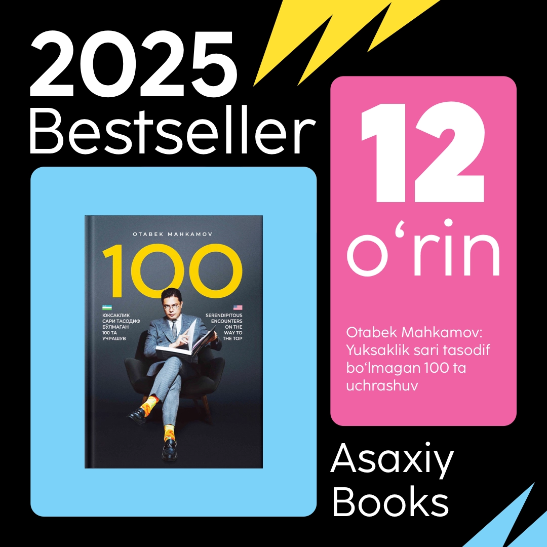 "Asaxiy Books yil bestsellerlari 2025" to&lsquo;plami - uygacha yetkazish bepul! O'zbekistonda
