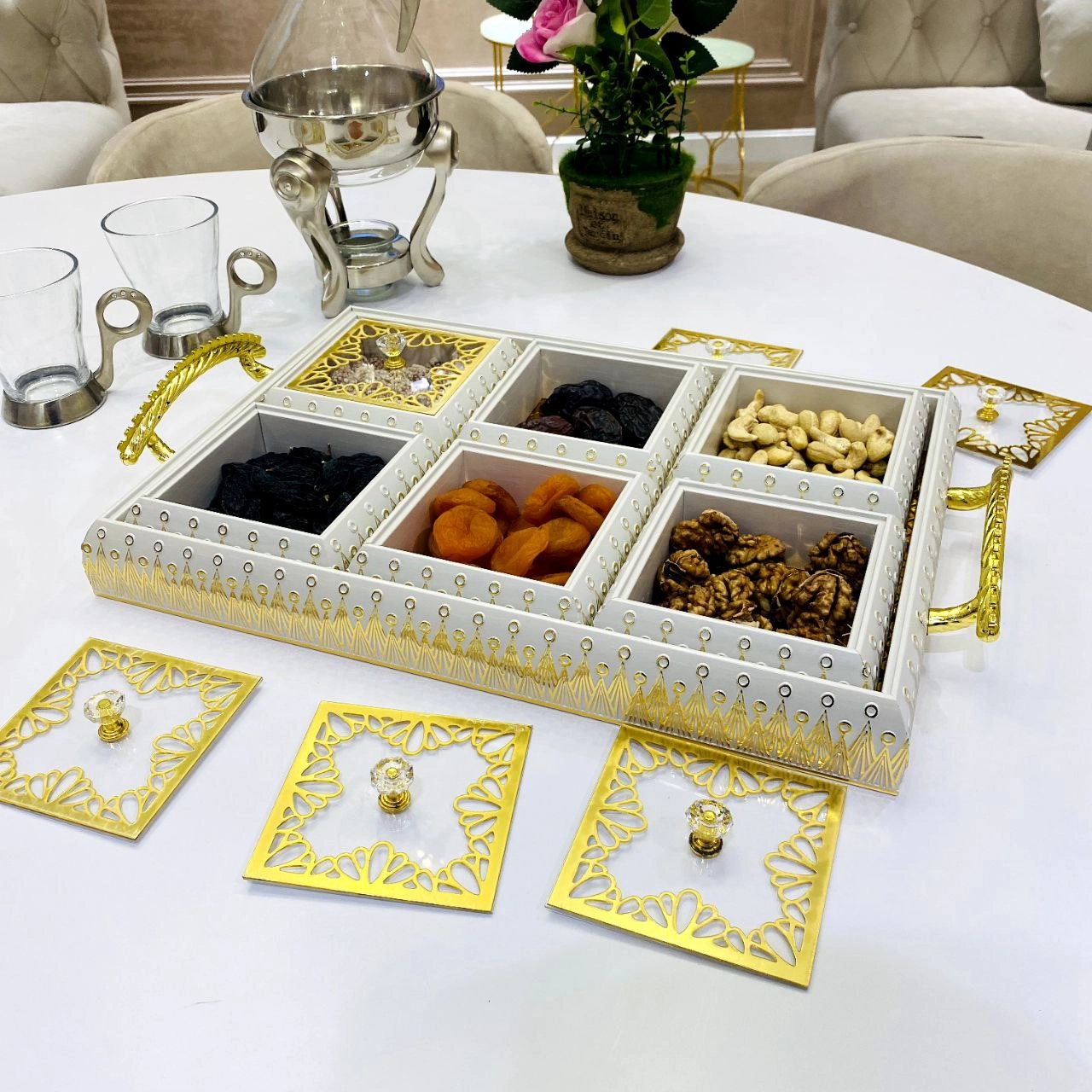 Стеклянное Блюдо для десертов  Life Smile, 3х2 недорого