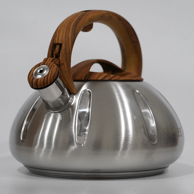 Чайник нержавейка стали с разноцветный ручкой Kukmara доставка