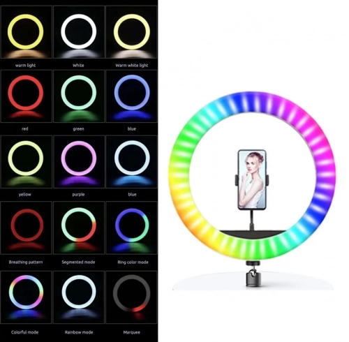 Кольцевая лампа 45 см RGB MJ45 (без штатива) недорого