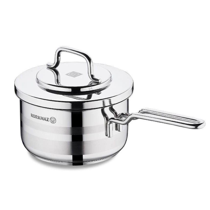 Кастрюля-соусник Alfa 16 см 1.8 л, нержавеющая сталь, многослойное капсульное дно (A2047) , Silver купить