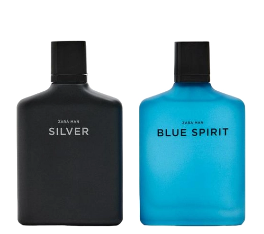 Zara Silver 100ml & Zara Blue Spirit 100ml - erkaklar uchun xushbo'ylangan suv sotib olish